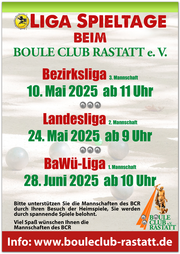 Ligaspiele BCR 2025